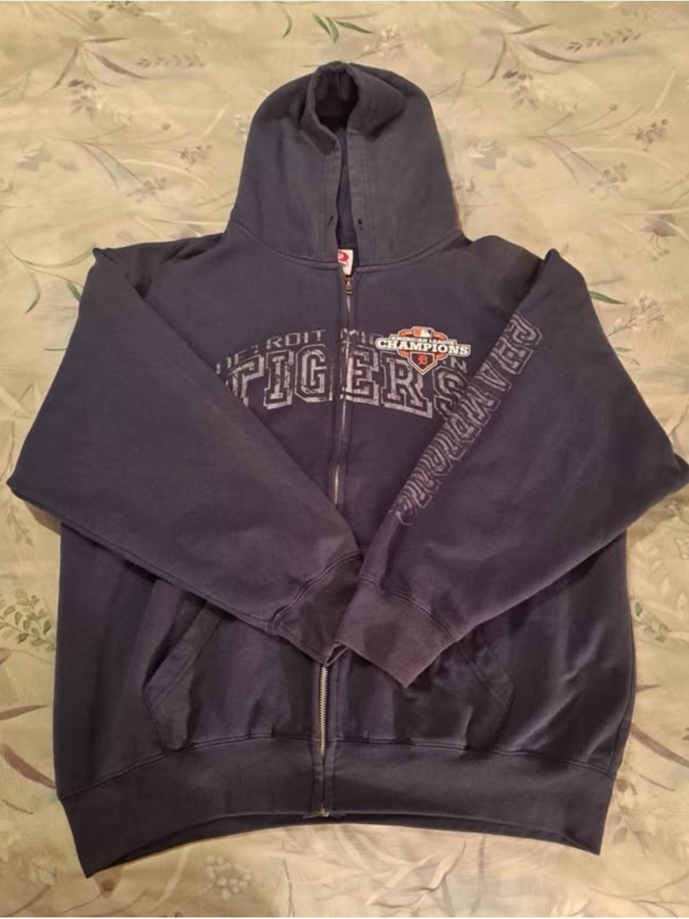 Detroit Tigers 2012 American League Champions Zip up sweat jacket Large